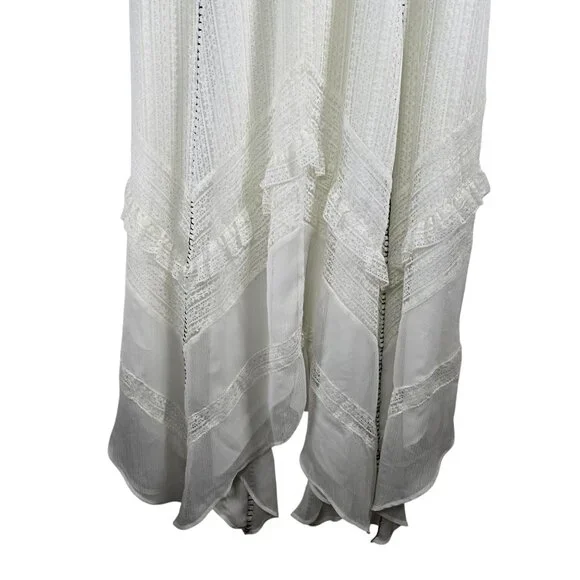 Soft Surroundings Villette Lace Handkerchief Midi White Boho Dress, M, NWOT - Picture 9 of 11